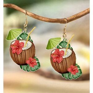 Coconut Pina Colada Earrings